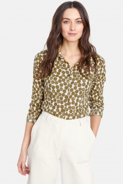 Seasalt Cornwall Larissa Shirt Textured Spot Cut Stem Damen Bluse