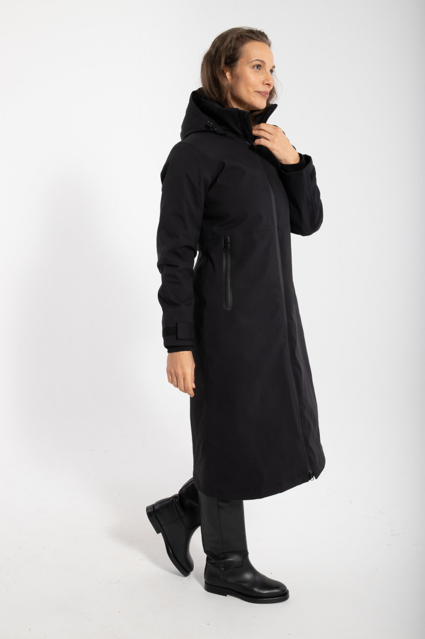 Danefae Danesandur Winter Coat Damen Wintermantel Black Schwarz
