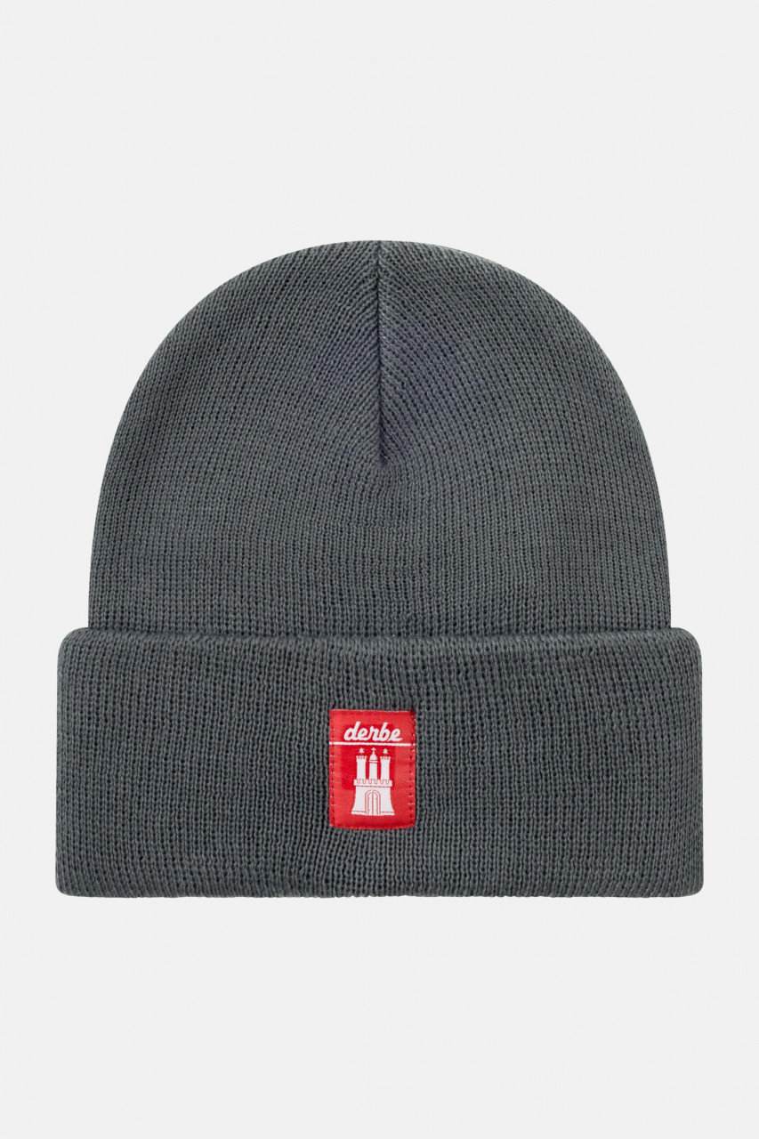 Derbe Mütze Bonnet Grau