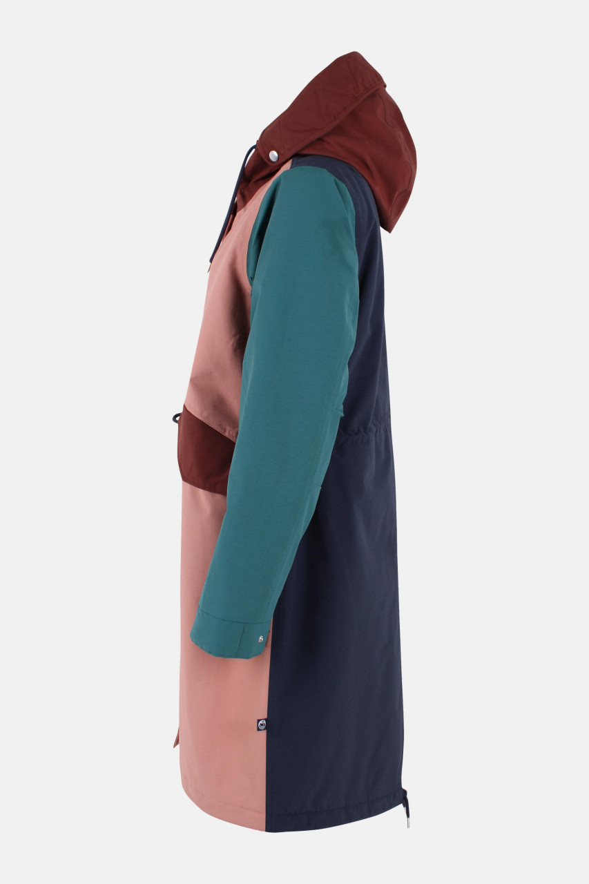 Danefae Winterjacke Danesvaneke Damen Braun Petrol Blau Parka Regenjacke