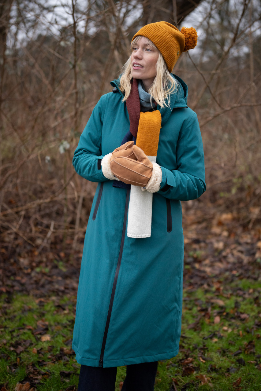 Danefae Wintermantel Danesandur Damen Petrol