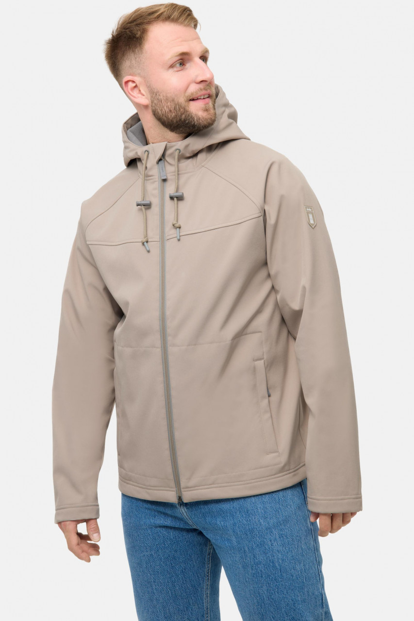 Derbe Übergangsjacke Isleby Herren Beige Grau Softshell