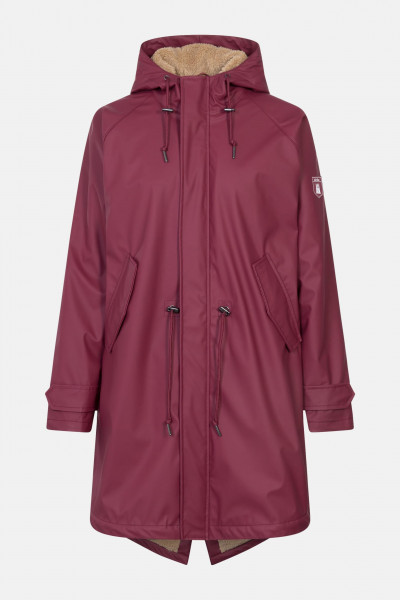 Derbe Friese Tidaholm Damen Regenjacke Dunkel Rot Gefüttert Tibetan Red Derbe Friese Tidaholm Damen Regenjacke Dunkel Rot Gefüttert Tibetan Red