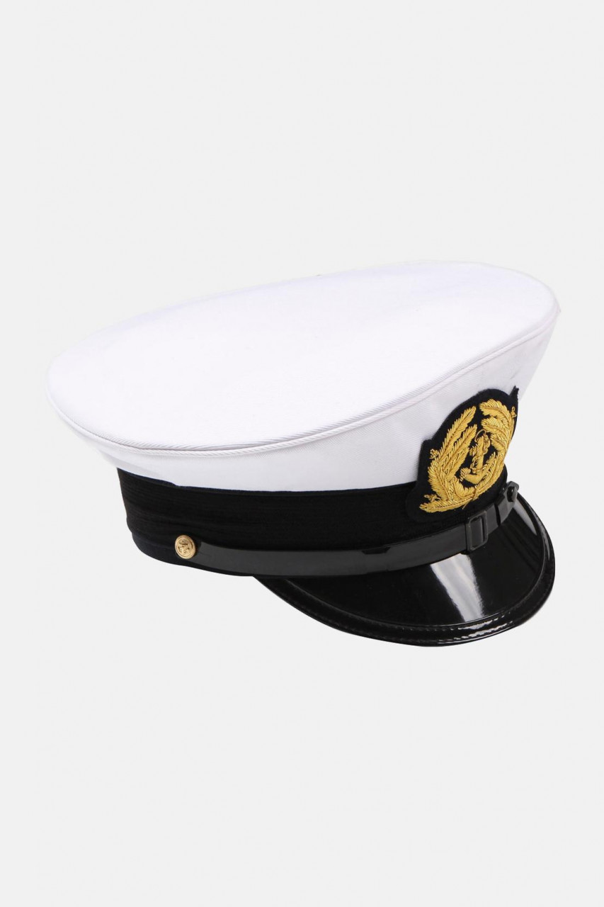 Kapitänsmütze Deluxe Weiß für Herren von modAS - Seite