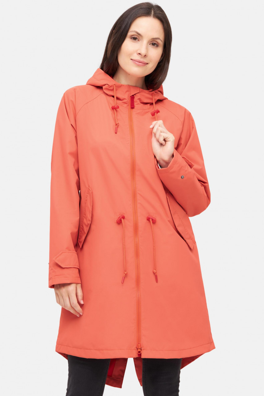 Derbe Regenjacke Ripby Damen Orange Ripstop