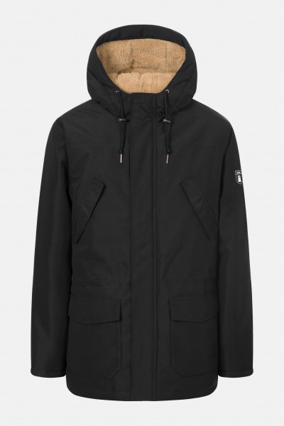 Derbe Festholm Herren Winterjacke Schwarz Caramel
