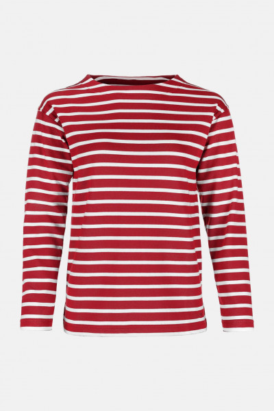Streifenshirt Langarm Rot für Damen von modAS