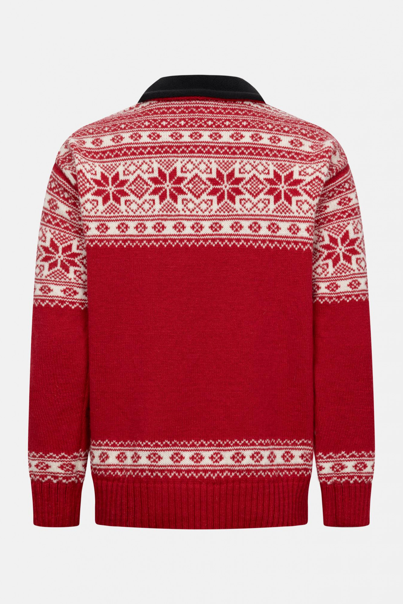 Bratens Norweger Pullover Rot Weiß Snøstjerne Schneeflocke Troyer