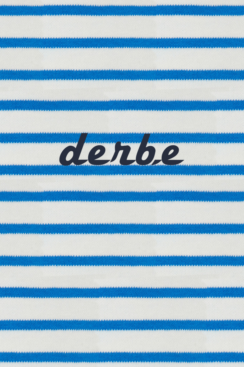 Derbe T-Shirt Interstriped Damen Weiß Blau