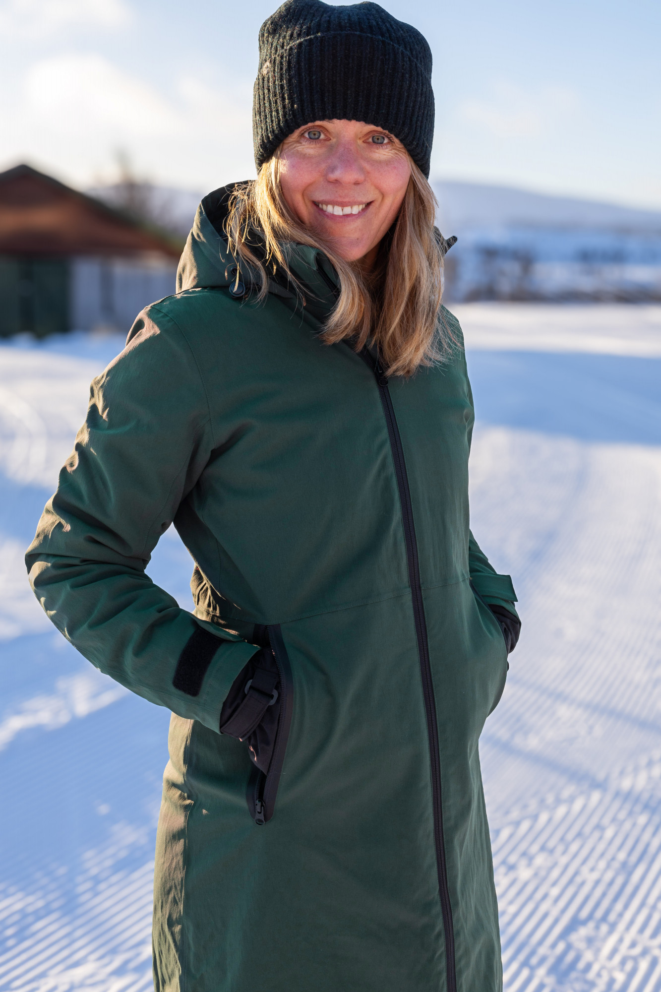 Danefae Wintermantel Danesandur Damen Dunkelgrün