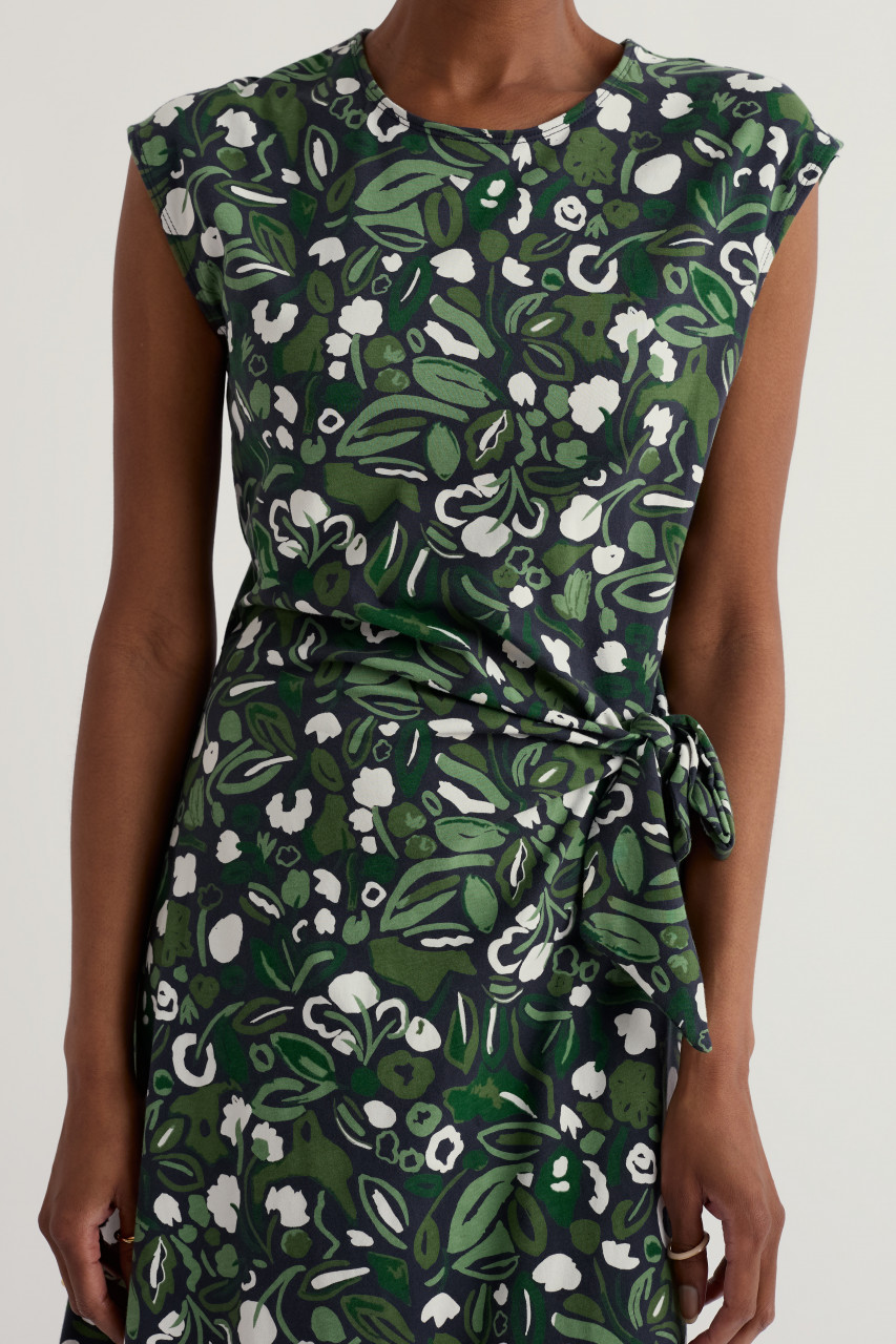 Seasalt Cornwall Fettling Damen Kleid Oliv Grün Weiß Blau Blumen