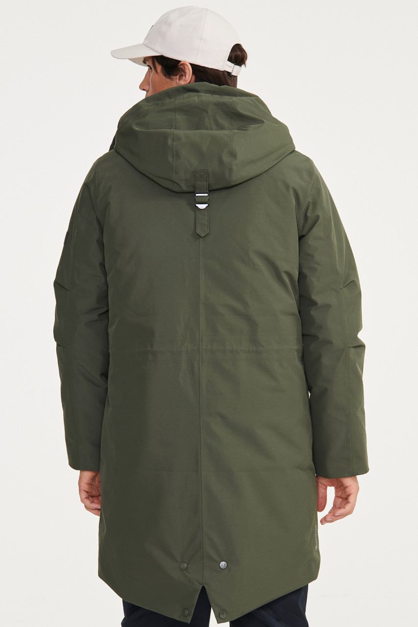 Aigle Winterjacke Herren Oliv Grün Parka 2-lagig