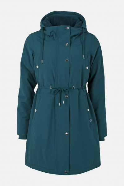Danefae Danenora Damen Winter Parka Dusty Blue Blau Petrol