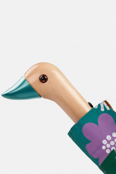 Original Duckhead Regenschirm Bloom Petrol Türkis Rosa Lila Gelb Blumen