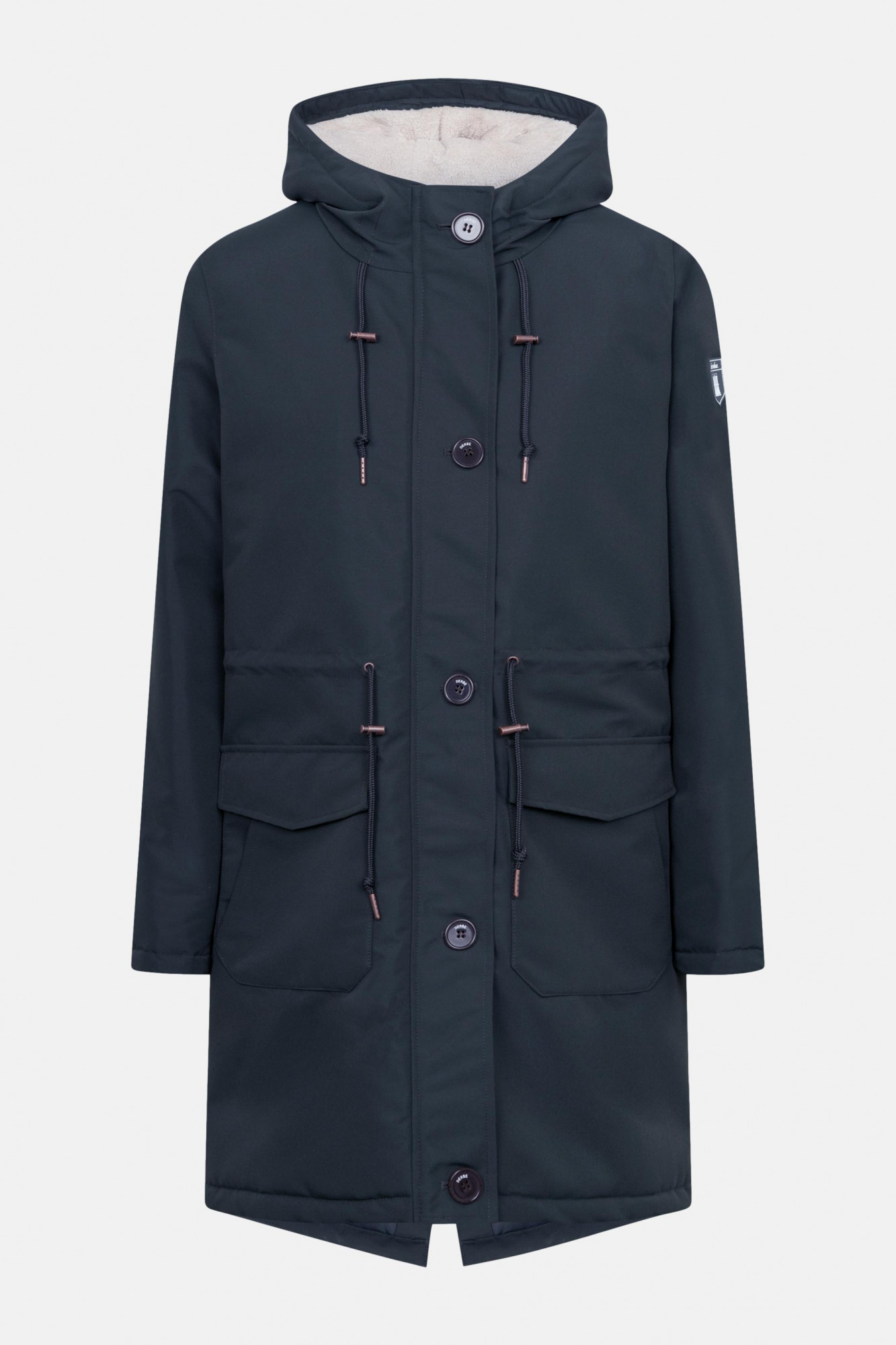 Derbe Winterjacke Festholm Damen Dunkelblau