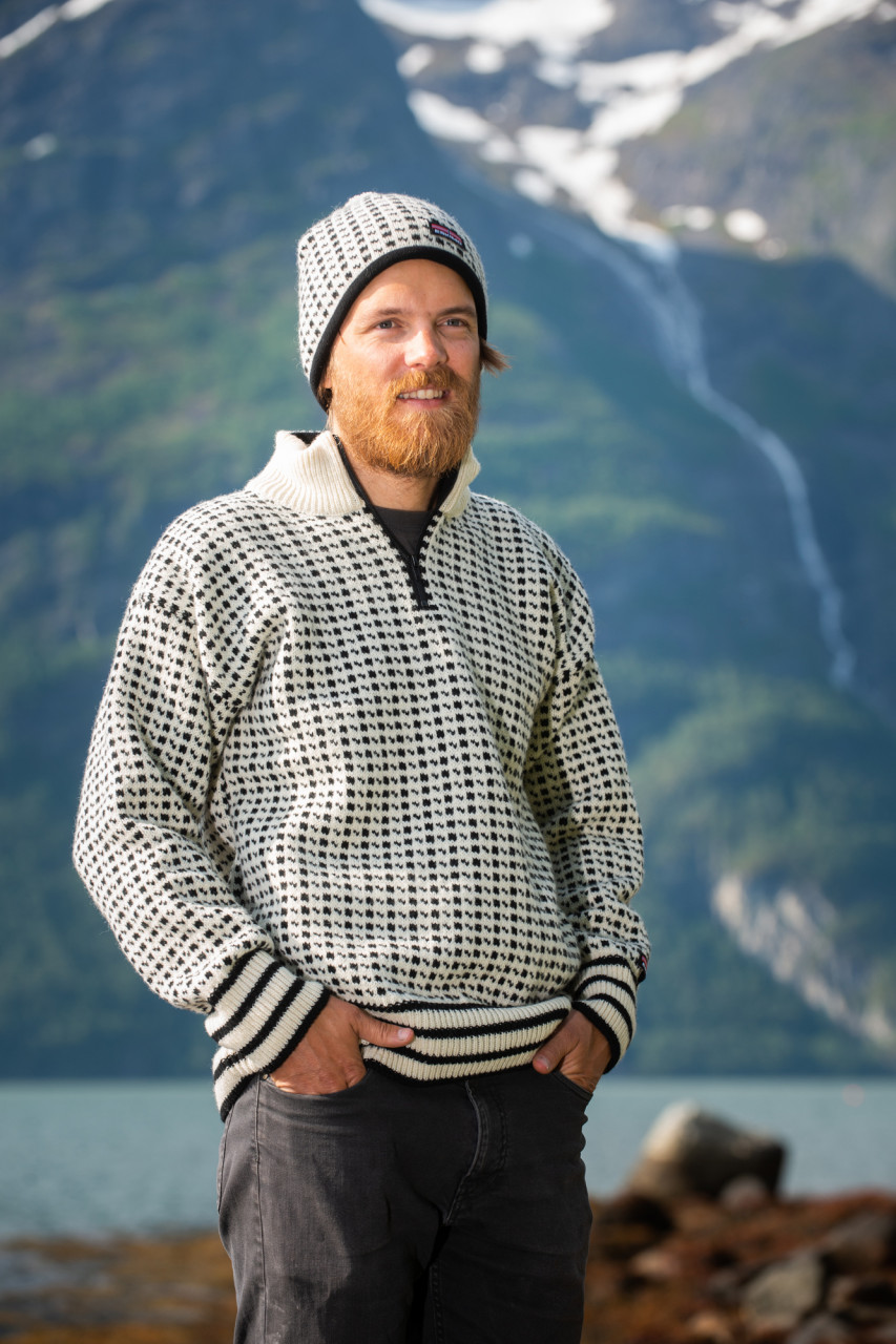 Bratens Isländer Troyer Norweger Weiß Pullover Islandpullover