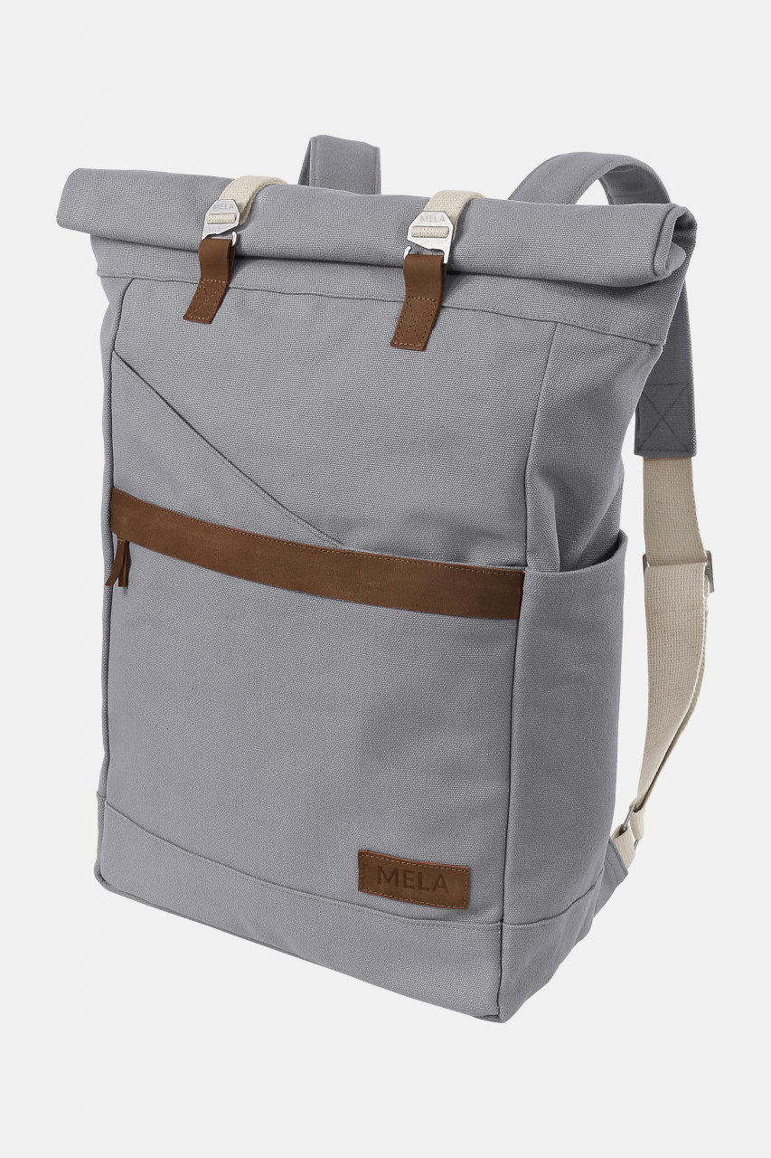 Rucksack MELA V Grau für Unisex von MELA - Seitlich
