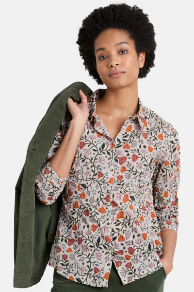Seasalt Cornwall Larissa Damen Bluse Weiß Blumen Creme Seasalt Cornwall Larissa Damen Bluse Weiß Blumen Creme