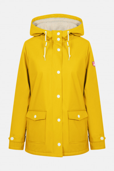 kk Derbe Pensholm Damen Regenjacke Yellow Gelb Gefüttert Derbe Pensholm Damen Regenjacke Yellow Gelb Gefüttert