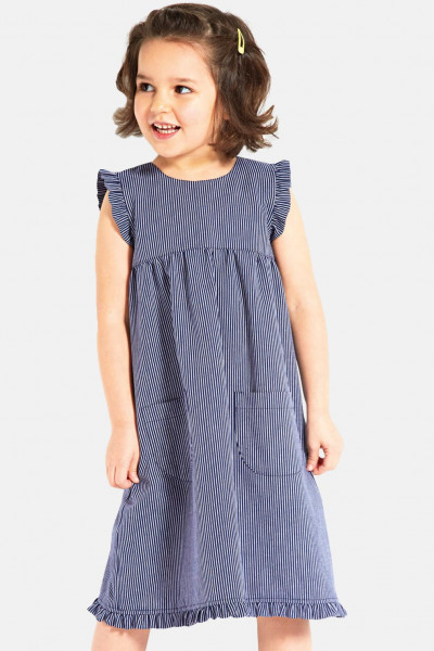 Fischerkleid Blau Gestreift von modAS - Kind