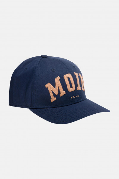 Derbe Cap Moin Navy Doe Dunkelblau Ocker Basecap