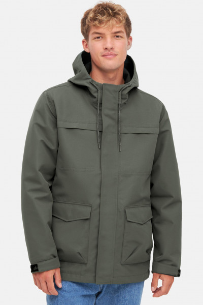 Derbe Regenjacke Phoeby Dog Herren Olivgrün Hundejacke