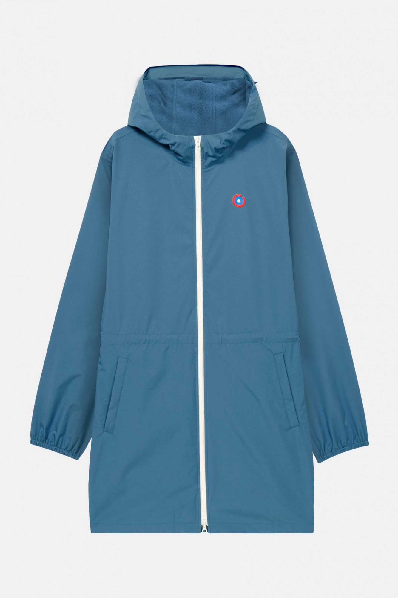 Flotte Regenjacke Pompidou Hellblau Orage Gefüttert Parka