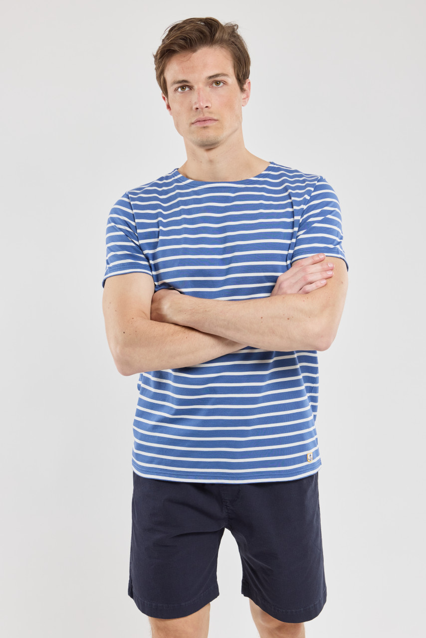 Armor Lux Mariniere Herren T-Shirt Blau Weiß Streifenshirt Heritage