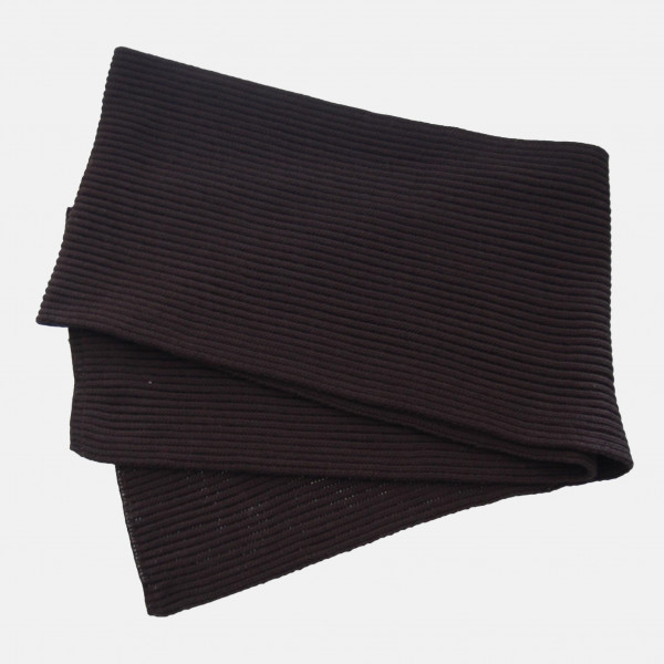 Strickschal Rippstrick Merino Schwarz für Unisex von Hanseheld