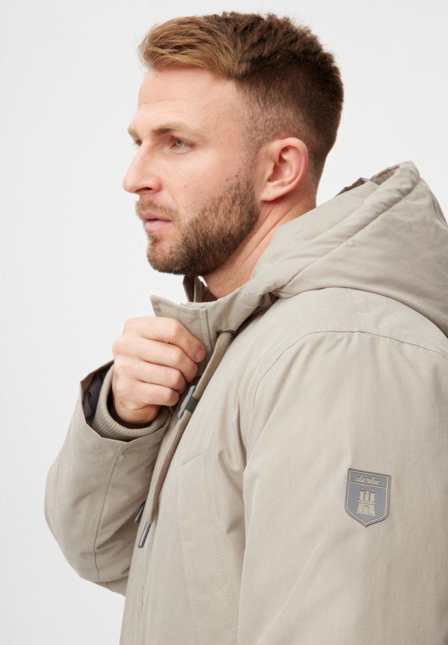 Derbe Winterjacke Valholm Herren Beige Warm Gefüttert