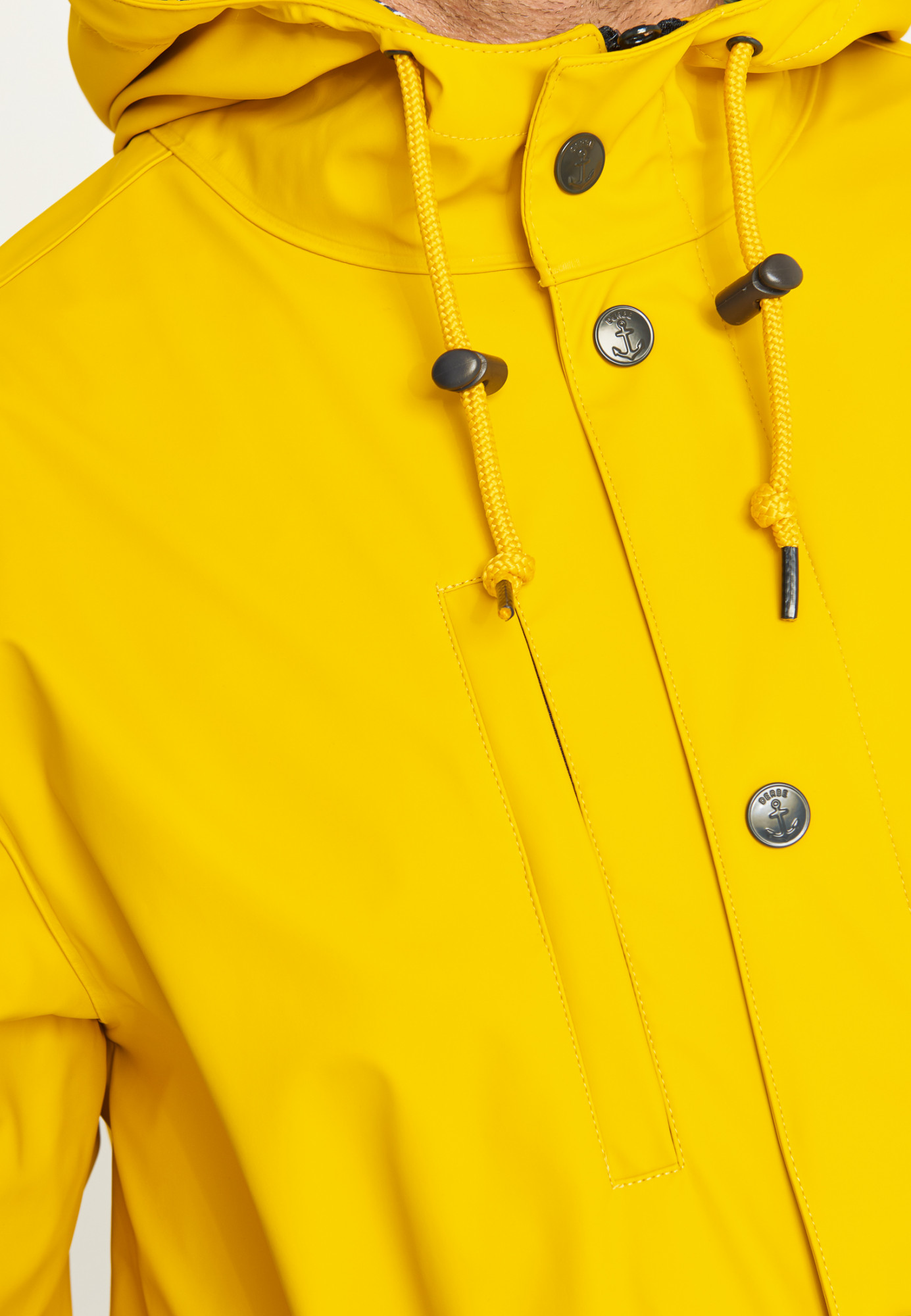 Detailbild von Regenjacke Passby Fisher Gelb für Herren von derbe