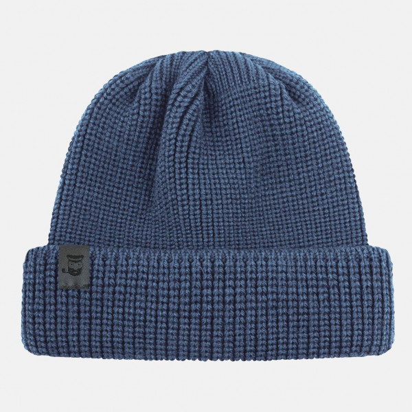 Hanseheld Troyermütze Merino Jeans Blau GOTS Organic