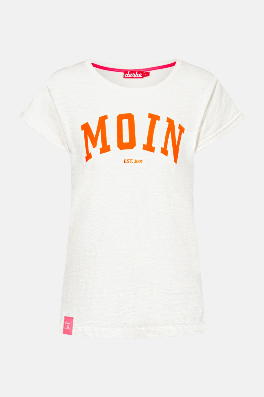 Derbe Moin Damen T-Shirt Off-White Weiß