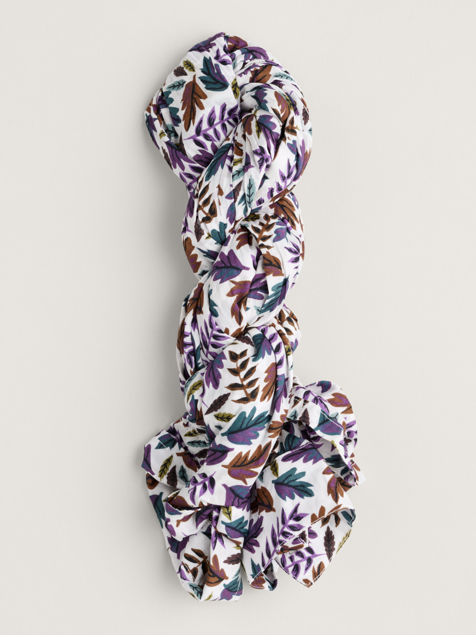 Seasalt Cornwall Bluse Larissa Damen Weiß Grün Lila Blätter Herbst