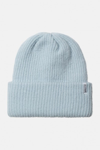 Selfhood Beanie Müzte Damen Hellgrau