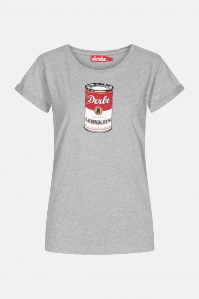 kk Derbe Labskaus Damen Shirt Grey Melange Grau Derbe Labskaus Damen Shirt Grey Melange Grau