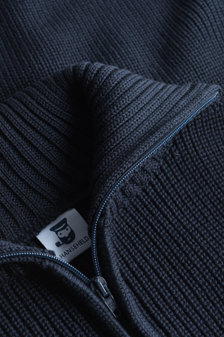 Detailbild von Troyer Merino Wolle Blau für Herren von Hanseheld