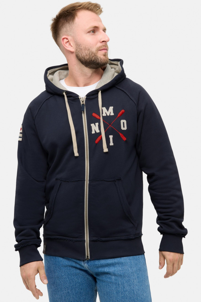 Derbe Sweatjacke Moin X Herren Dunkelblau Zip Hoodie GOTS