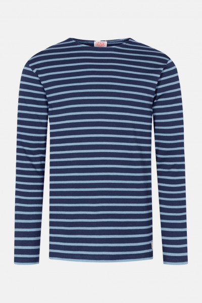 Armor Lux Streifenshirt Dunkelblau Hellblau Gestreift Herren Mariniere