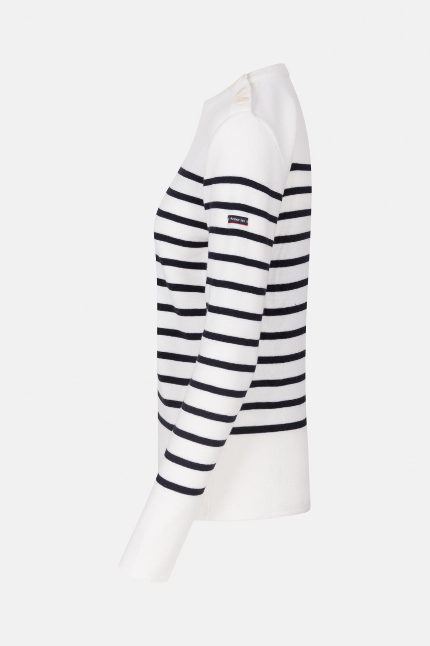 Armor Lux Damen Pullover Briac natur-blau