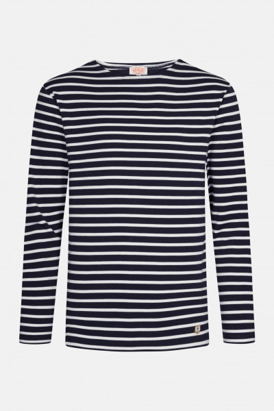 Armor Lux Streifenshirt Houat Dunkelblau Weiß Gestreift Herren Mariniere