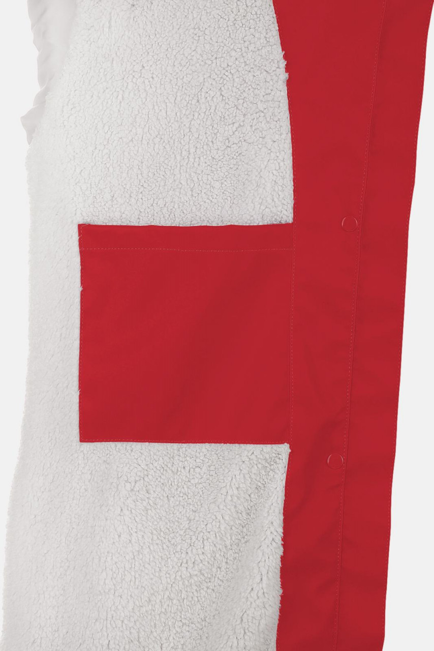 Damen Friesennerz Rot Teddy-Futter