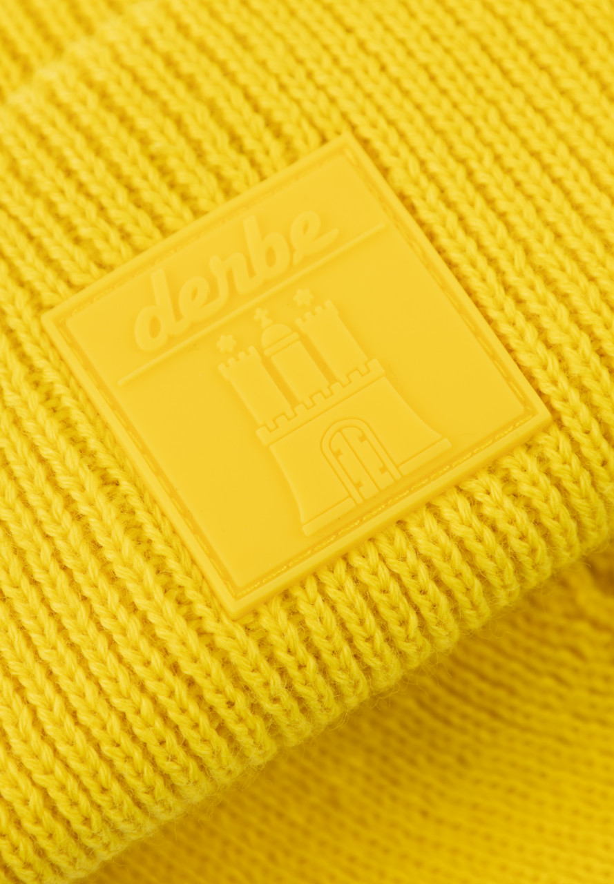 Detailbild von Strickmütze Bonny Gelb für Damen von derbe