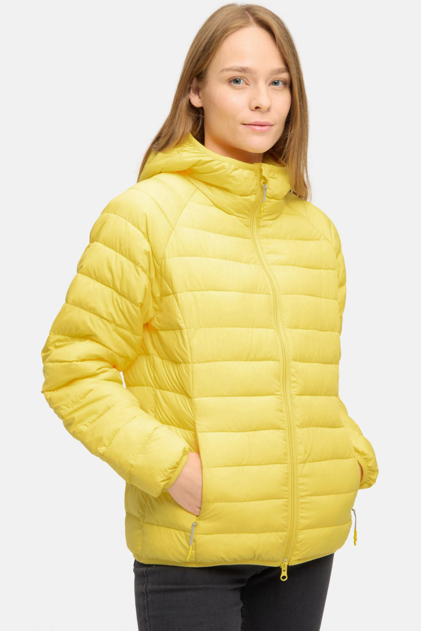 Derbe Damen Steppjacke Lightby Gelb Übergangsjacke