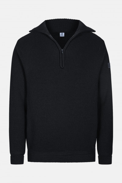 Troyer Merino Wolle Schwarz für Herren von Hanseheld