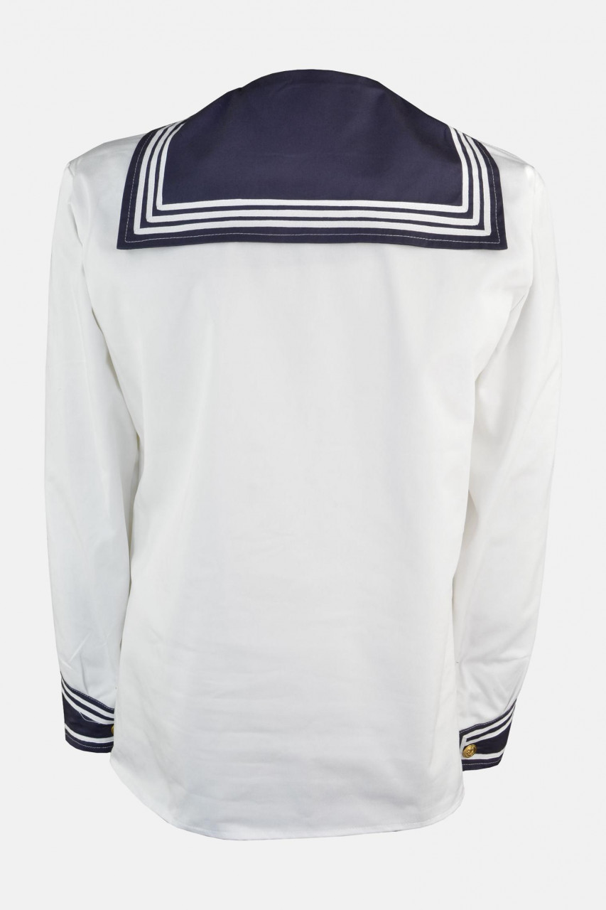 Marine Matrosenhemd originalgetreu weiss