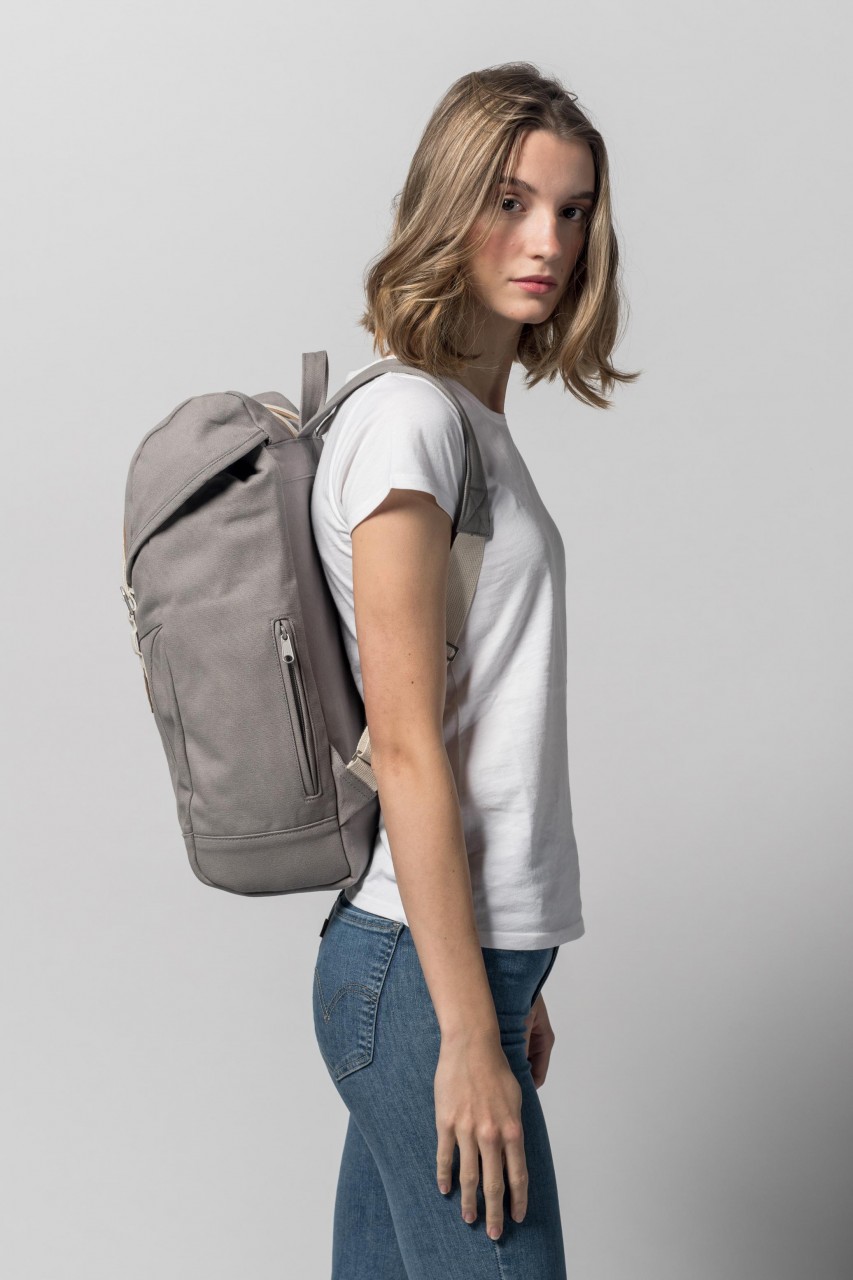 MELA Rucksack MELA V Grau Baumwolle Fairtrade Bio
