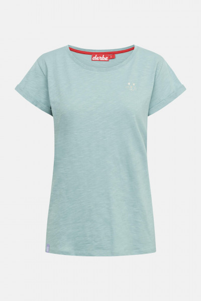 Derbe T-Shirt Robbenschnute Damen Hellblau Türkis