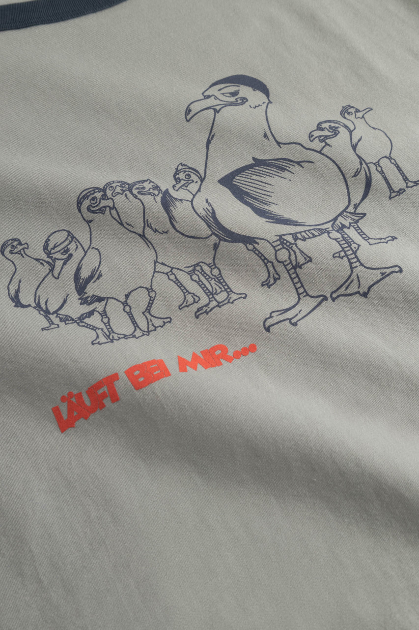 Derbe T-Shirt Gull Club Herren Grau GOTS Organic