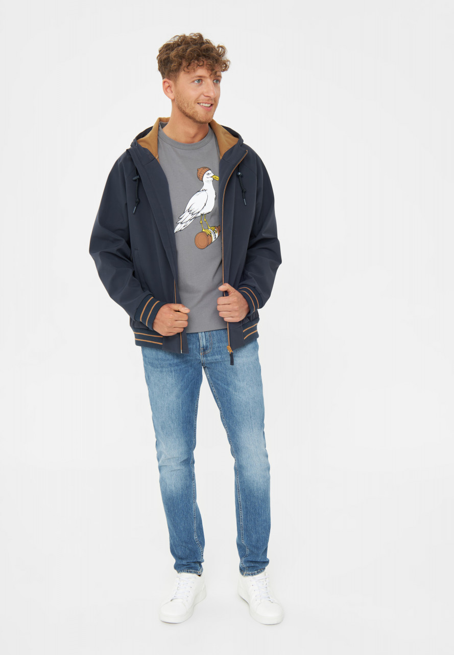 Derbe Softshell Jacke Helgoby Herren Dunkelblau